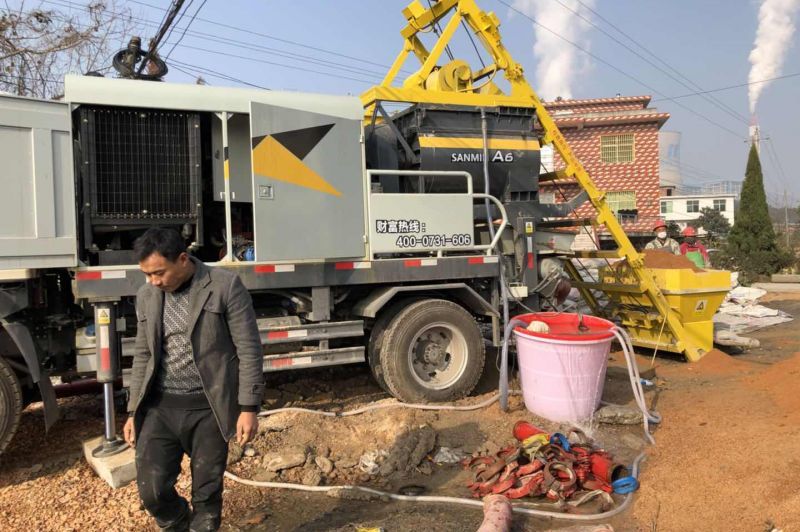 
搅拌天泵助力江西新农村建设